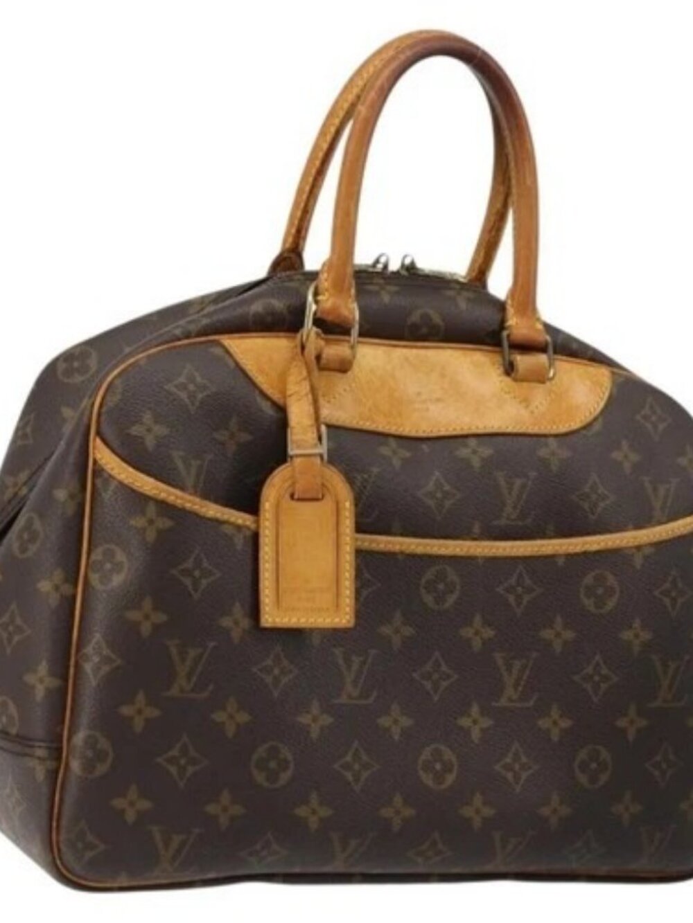 LOUIS VUITTON Monogram Deauville Hand Bag M47270 LV Auth BA12418